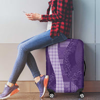Polynesian Tribal Pattern Patchwork Picturesque Luggage Cover Deep Violet LT7 - Polynesian Pride