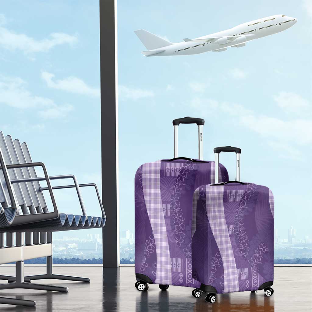 Polynesian Tribal Pattern Patchwork Picturesque Luggage Cover Deep Violet LT7 - Polynesian Pride