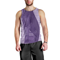 Polynesian Tribal Pattern Patchwork Picturesque Men Tank Top Deep Violet LT7 - Polynesian Pride
