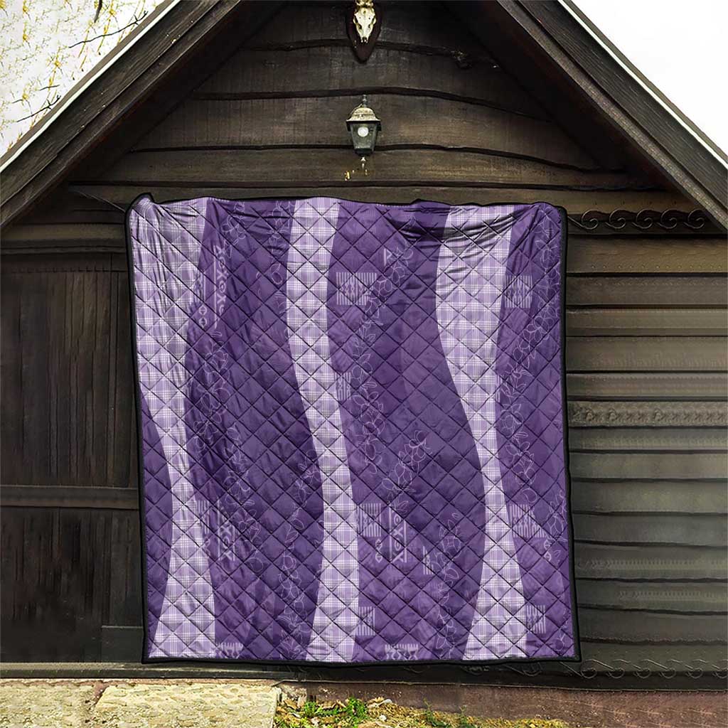 Polynesian Tribal Pattern Patchwork Picturesque Quilt Deep Violet LT7 - Polynesian Pride