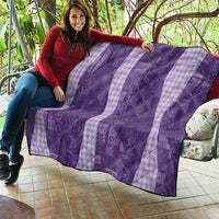 Polynesian Tribal Pattern Patchwork Picturesque Quilt Deep Violet LT7 - Polynesian Pride