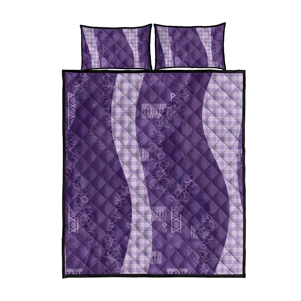 Polynesian Tribal Pattern Patchwork Picturesque Quilt Bed Set Deep Violet LT7 - Polynesian Pride