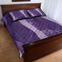 Polynesian Tribal Pattern Patchwork Picturesque Quilt Bed Set Deep Violet LT7 - Polynesian Pride