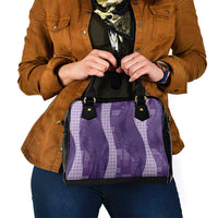 Polynesian Tribal Pattern Patchwork Picturesque Shoulder Handbag Deep Violet LT7 - Polynesian Pride