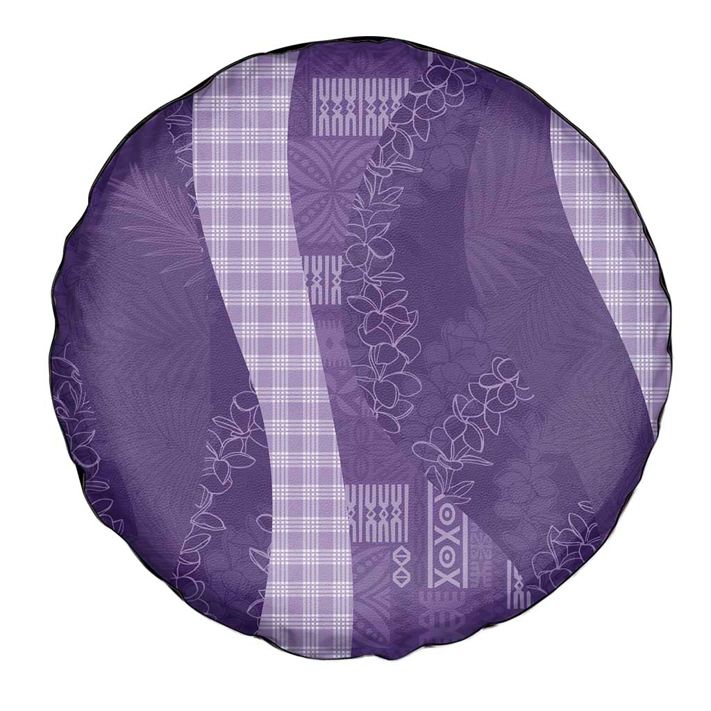 Polynesian Tribal Pattern Patchwork Picturesque Spare Tire Cover Deep Violet LT7 - Polynesian Pride
