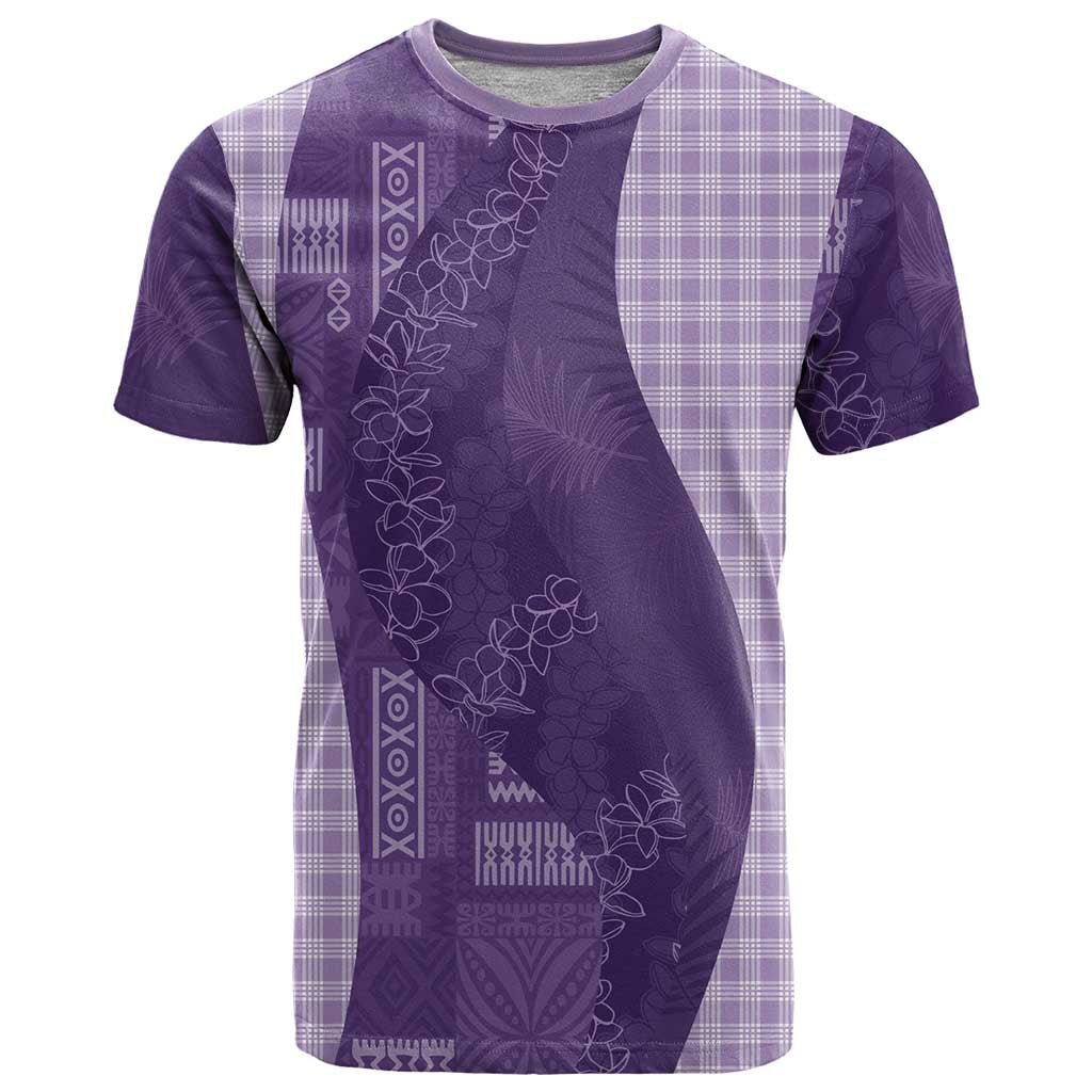 Polynesian Tribal Pattern Patchwork Picturesque T Shirt Deep Violet LT7 Violet - Polynesian Pride