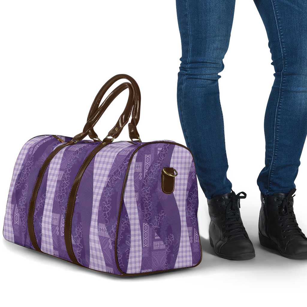 Polynesian Tribal Pattern Patchwork Picturesque Travel Bag Deep Violet LT7 - Polynesian Pride