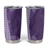 Polynesian Tribal Pattern Patchwork Picturesque Tumbler Cup Deep Violet LT7 Violet - Polynesian Pride