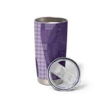 Polynesian Tribal Pattern Patchwork Picturesque Tumbler Cup Deep Violet LT7 - Polynesian Pride