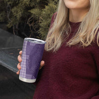 Polynesian Tribal Pattern Patchwork Picturesque Tumbler Cup Deep Violet LT7 - Polynesian Pride