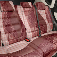 Polynesian Tribal Pattern Patchwork Picturesque Back Car Seat Cover Crimson LT7 - Polynesian Pride