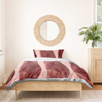 Polynesian Tribal Pattern Patchwork Picturesque Bedding Set Crimson LT7 - Polynesian Pride