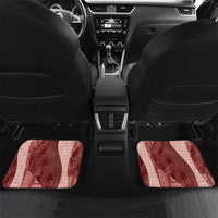 Polynesian Tribal Pattern Patchwork Picturesque Car Mats Crimson LT7 Set 2pcs - Back Crimson - Polynesian Pride