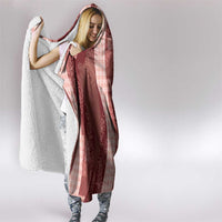 Polynesian Tribal Pattern Patchwork Picturesque Hooded Blanket Crimson LT7 - Polynesian Pride