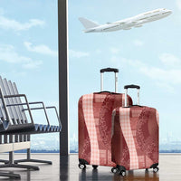 Polynesian Tribal Pattern Patchwork Picturesque Luggage Cover Crimson LT7 - Polynesian Pride