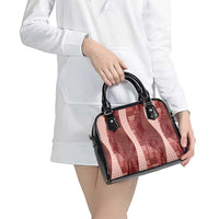 Polynesian Tribal Pattern Patchwork Picturesque Shoulder Handbag Crimson LT7 - Polynesian Pride