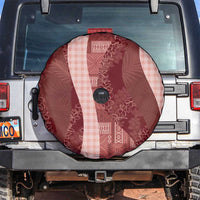 Polynesian Tribal Pattern Patchwork Picturesque Spare Tire Cover Crimson LT7 Crimson - Polynesian Pride