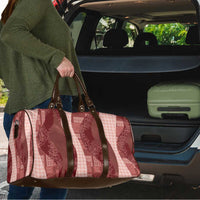 Polynesian Tribal Pattern Patchwork Picturesque Travel Bag Crimson LT7 - Polynesian Pride