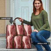 Polynesian Tribal Pattern Patchwork Picturesque Travel Bag Crimson LT7 - Polynesian Pride