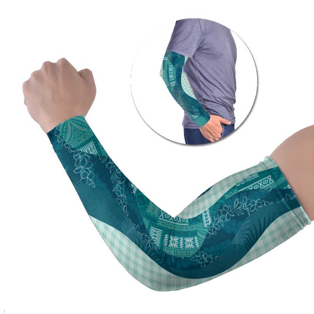 Polynesian Tribal Pattern Patchwork Picturesque Arm Sleeves Oceanic