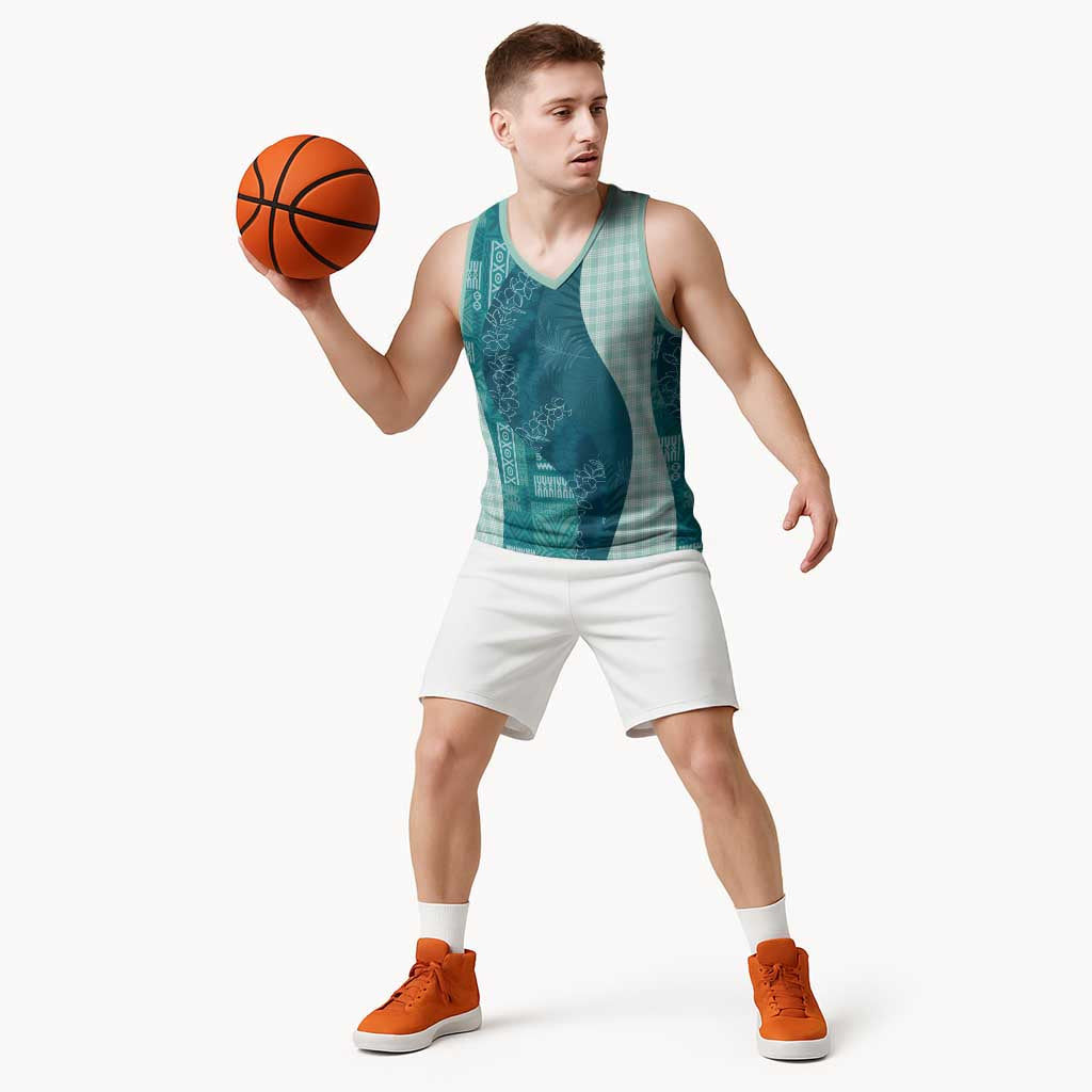 Polynesian Tribal Pattern Patchwork Picturesque Basketball Jersey Oceanic LT7 - Polynesian Pride