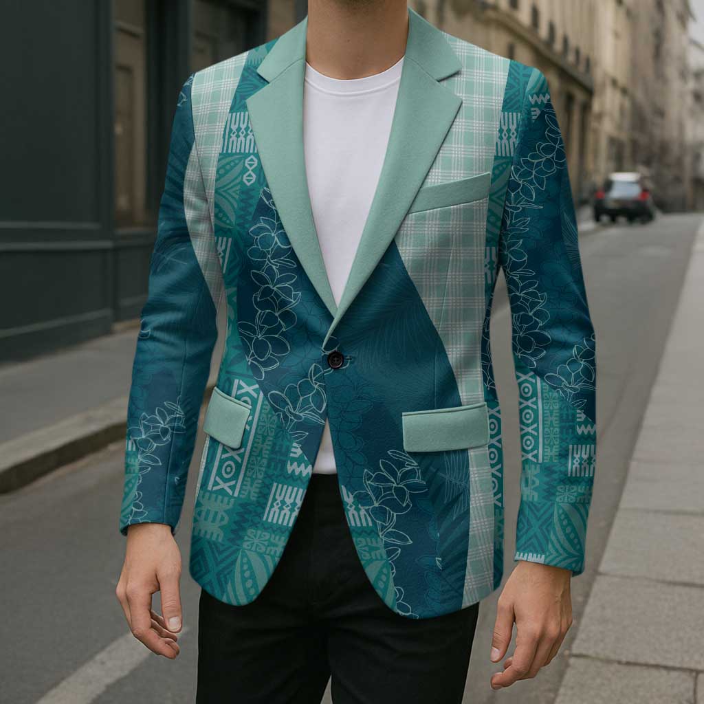 Polynesian Tribal Pattern Patchwork Picturesque Blazer Oceanic LT7 - Polynesian Pride