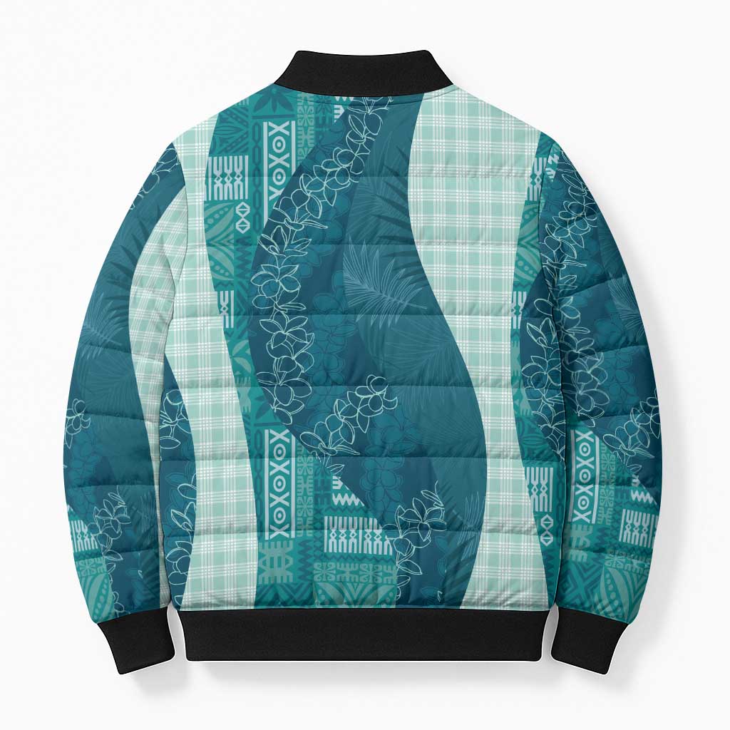 Polynesian Tribal Pattern Patchwork Picturesque Bomber Puffer Jacket Oceanic LT7 - Polynesian Pride