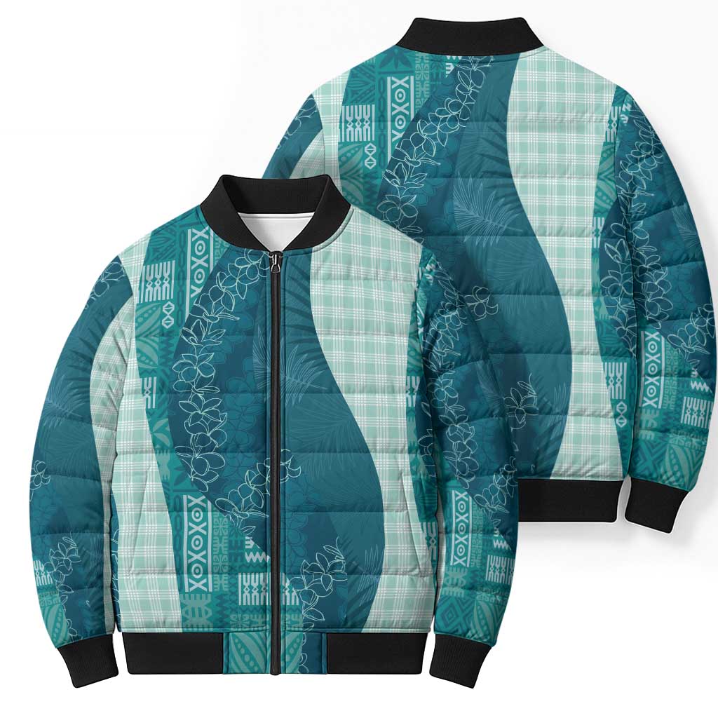 Polynesian Tribal Pattern Patchwork Picturesque Bomber Puffer Jacket Oceanic LT7 - Polynesian Pride