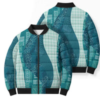 Polynesian Tribal Pattern Patchwork Picturesque Bomber Puffer Jacket Oceanic LT7 - Polynesian Pride