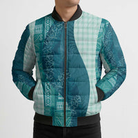 Polynesian Tribal Pattern Patchwork Picturesque Bomber Puffer Jacket Oceanic LT7 - Polynesian Pride