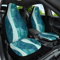 Polynesian Tribal Pattern Patchwork Picturesque Car Seat Cover Oceanic LT7 One Size Blue - Polynesian Pride