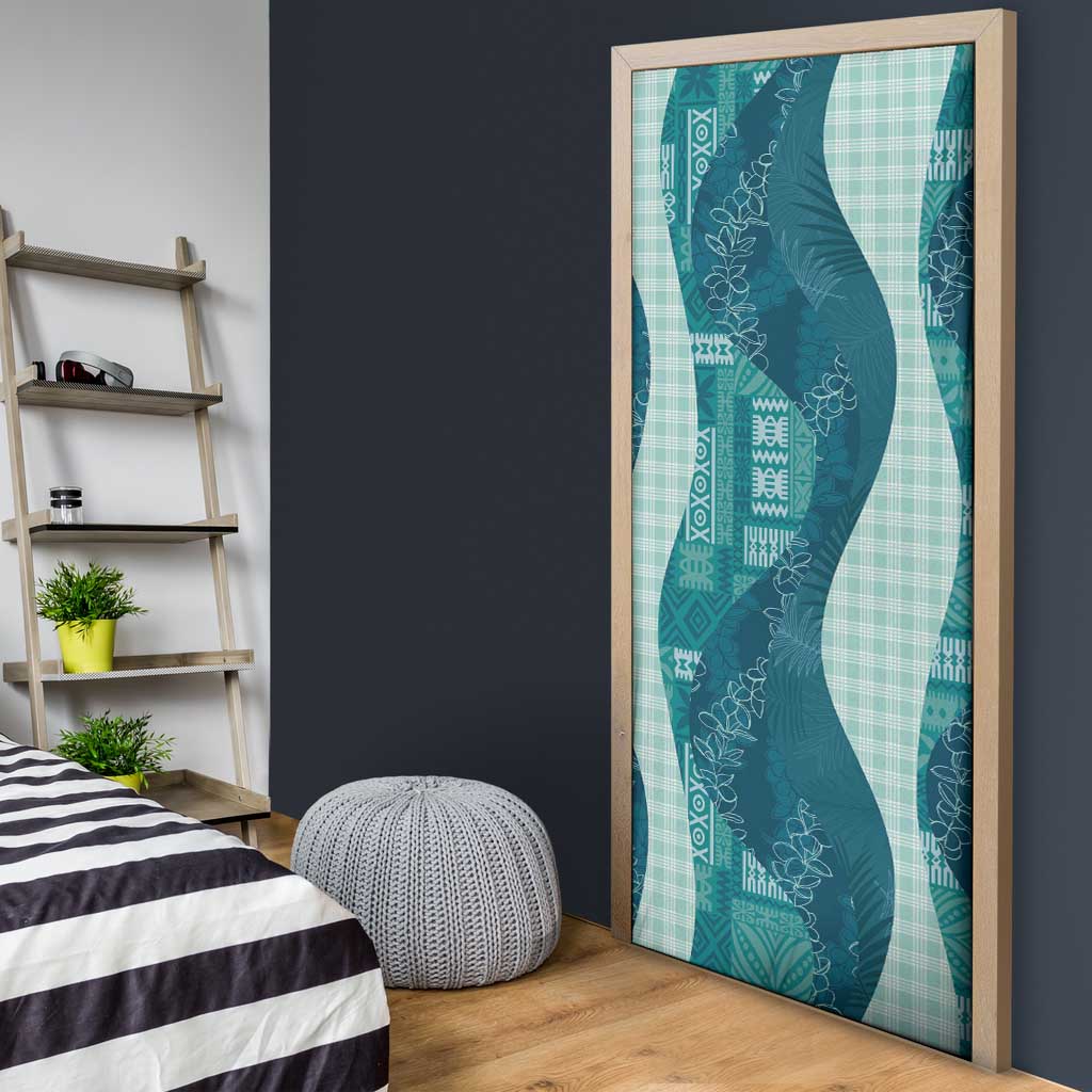 Polynesian Tribal Pattern Patchwork Picturesque Door Cover Oceanic LT7 - Polynesian Pride