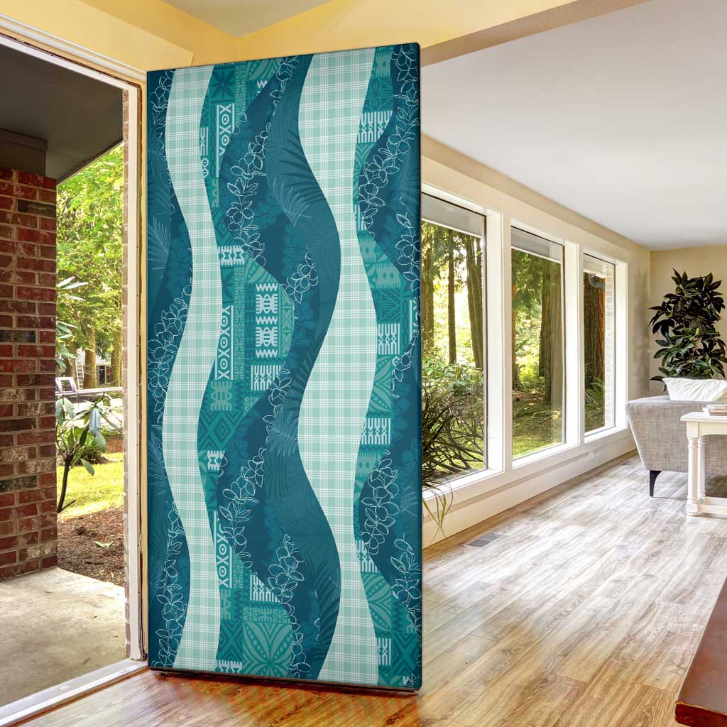 Polynesian Tribal Pattern Patchwork Picturesque Door Cover Oceanic LT7 - Polynesian Pride
