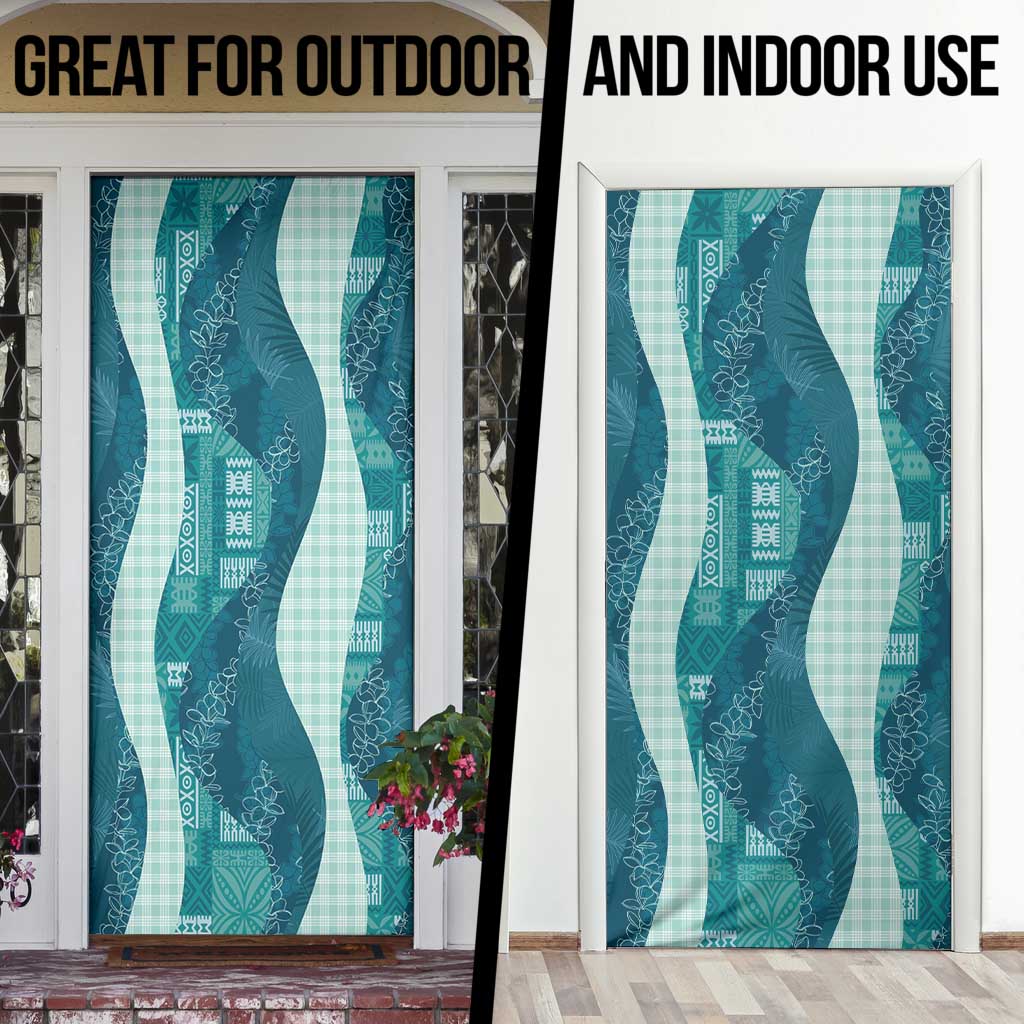 Polynesian Tribal Pattern Patchwork Picturesque Door Cover Oceanic LT7 - Polynesian Pride