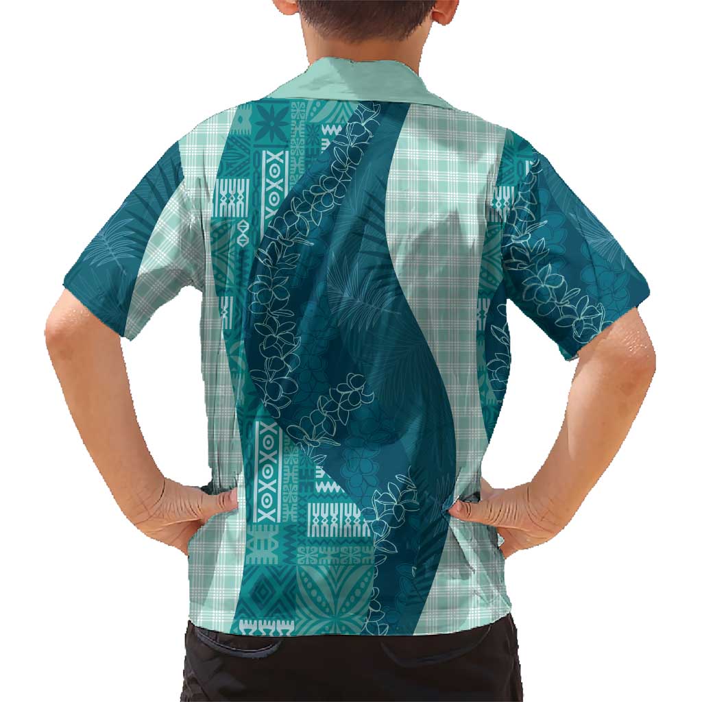Polynesian Tribal Pattern Patchwork Picturesque Family Matching Summer Maxi Dress and Hawaiian Shirt Oceanic LT7 - Polynesian Pride