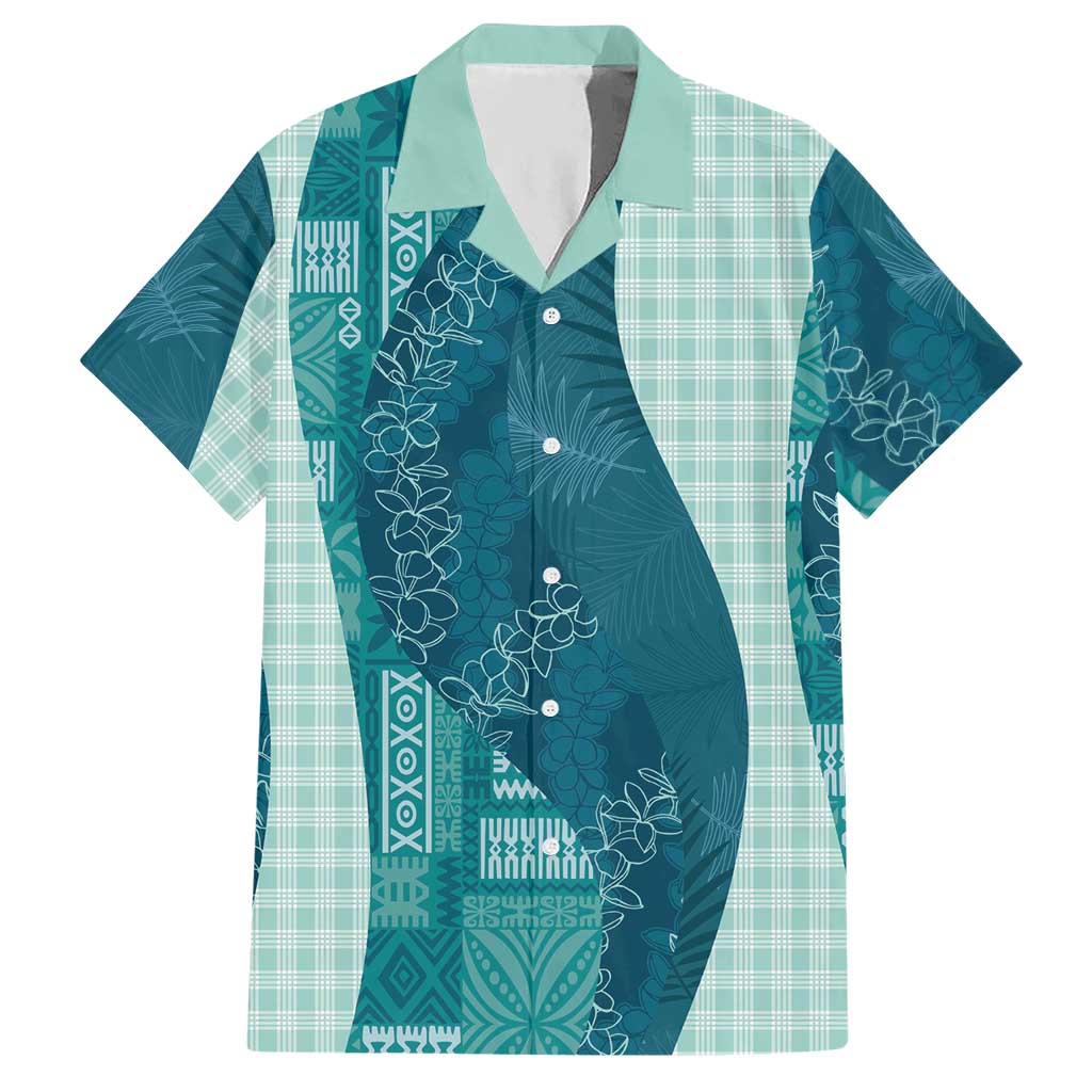 Polynesian Tribal Pattern Patchwork Picturesque Hawaiian Shirt Oceanic LT7 Blue - Polynesian Pride