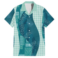 Polynesian Tribal Pattern Patchwork Picturesque Hawaiian Shirt Oceanic LT7 Blue - Polynesian Pride