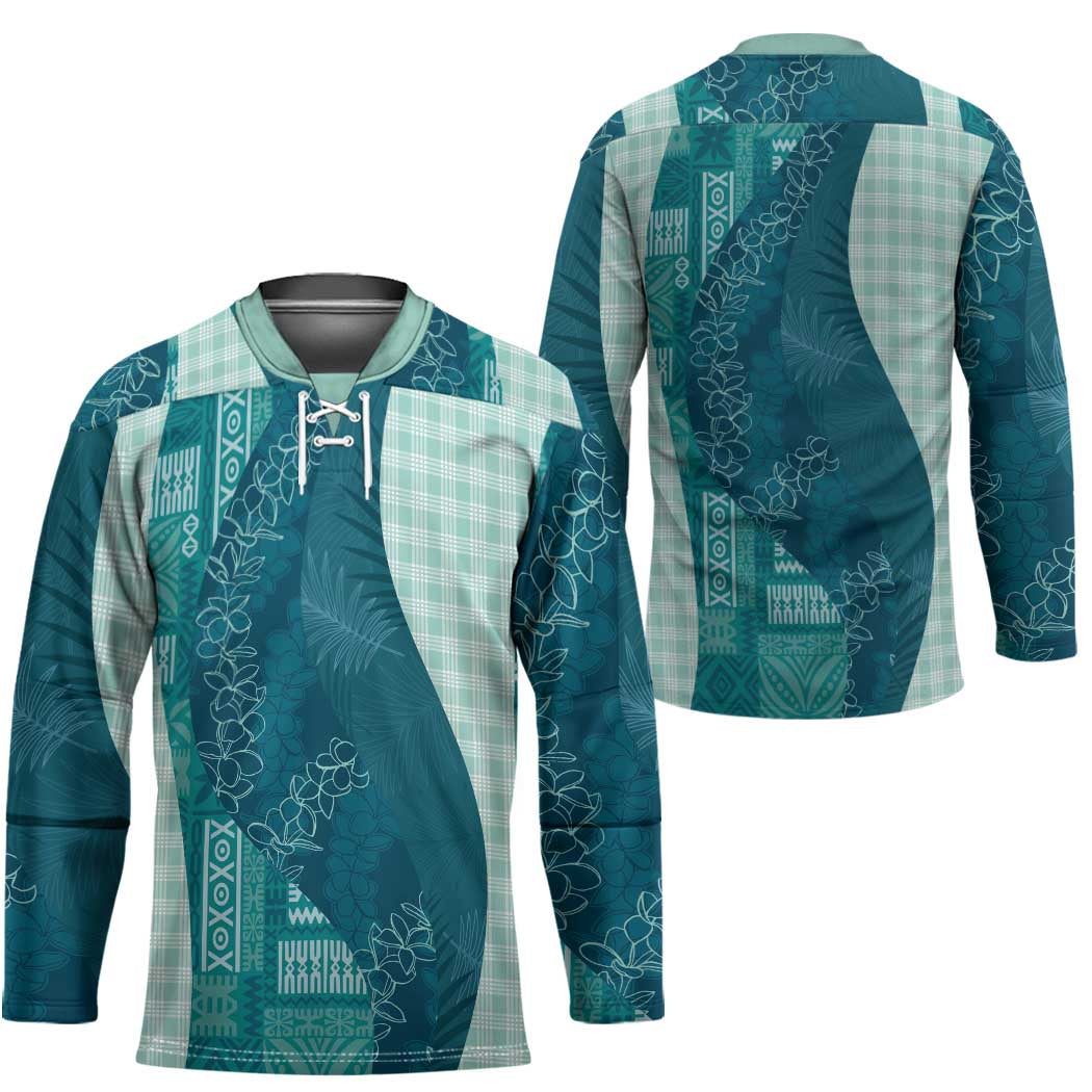 Polynesian Tribal Pattern Patchwork Picturesque Hockey Jersey Oceanic LT7 - Polynesian Pride