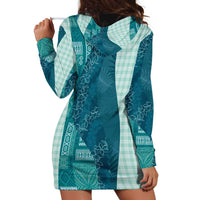 Polynesian Tribal Pattern Patchwork Picturesque Hoodie Dress Oceanic