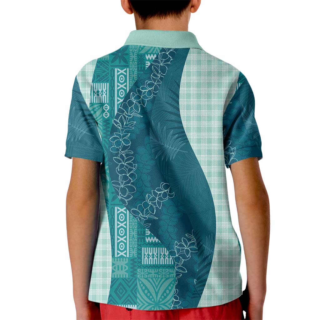 Polynesian Tribal Pattern Patchwork Picturesque Kid Polo Shirt Oceanic LT7 - Polynesian Pride