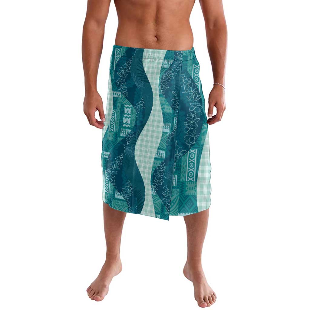 Polynesian Tribal Pattern Patchwork Picturesque Lavalava Oceanic LT7 Blue - Polynesian Pride