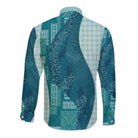 Polynesian Tribal Pattern Patchwork Picturesque Long Sleeve Button Shirt Oceanic LT7 - Polynesian Pride