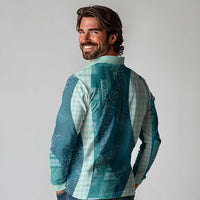 Polynesian Tribal Pattern Patchwork Picturesque Long Sleeve Polo Shirt Oceanic LT7 - Polynesian Pride
