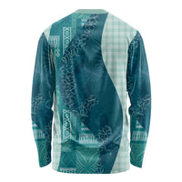 Polynesian Tribal Pattern Patchwork Picturesque Long Sleeve Shirt Oceanic LT7 - Polynesian Pride