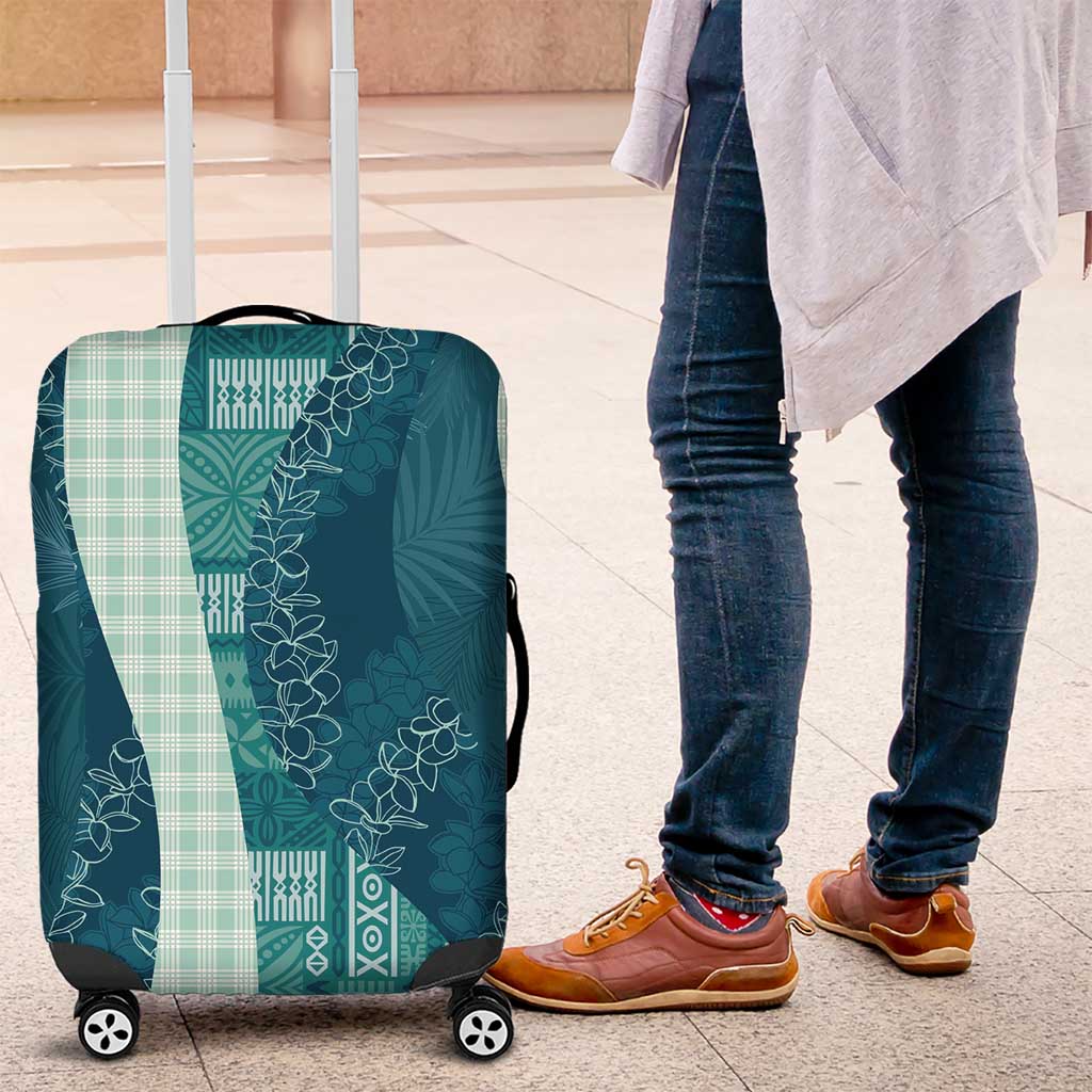 Polynesian Tribal Pattern Patchwork Picturesque Luggage Cover Oceanic LT7 Blue - Polynesian Pride