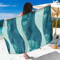 Polynesian Tribal Pattern Patchwork Picturesque Sarong Oceanic LT7 One Size 44 x 66 inches Blue - Polynesian Pride