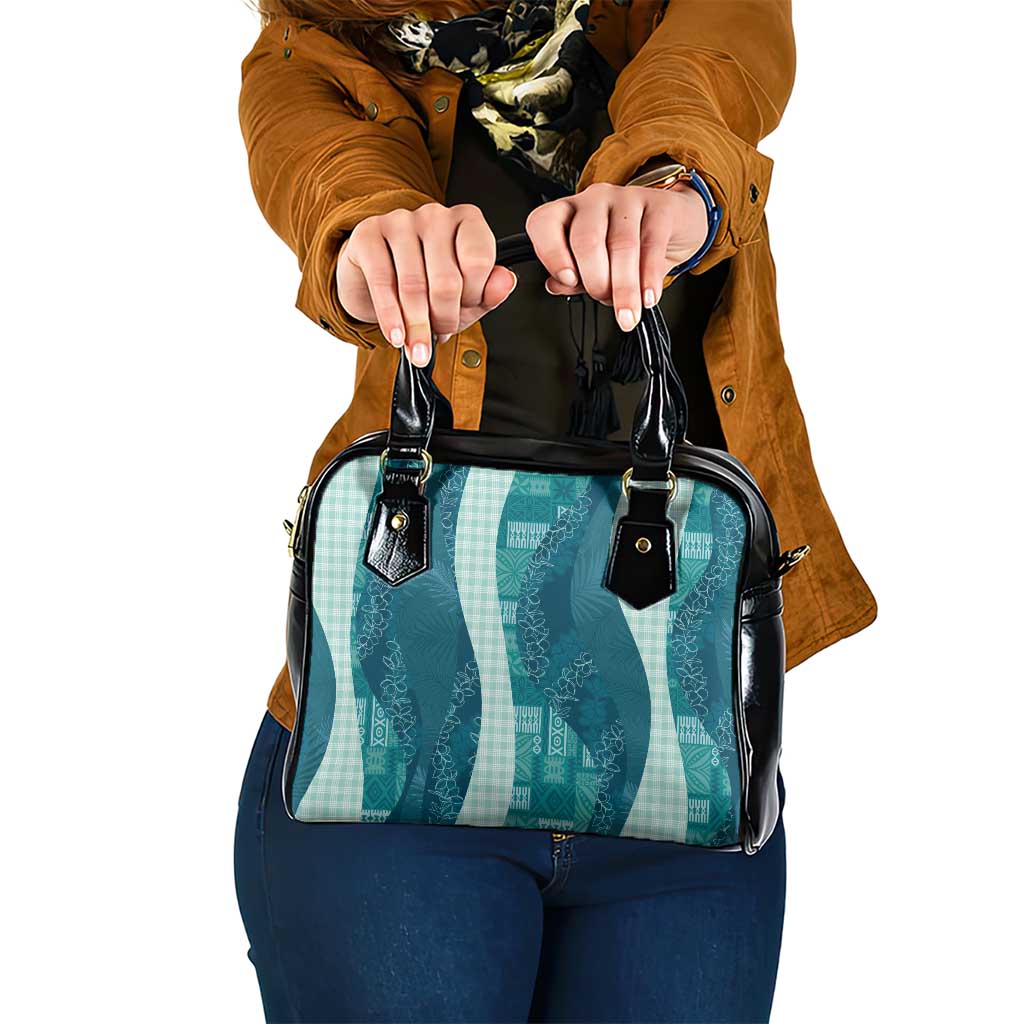 Polynesian Tribal Pattern Patchwork Picturesque Shoulder Handbag Oceanic LT7 One Size Blue - Polynesian Pride