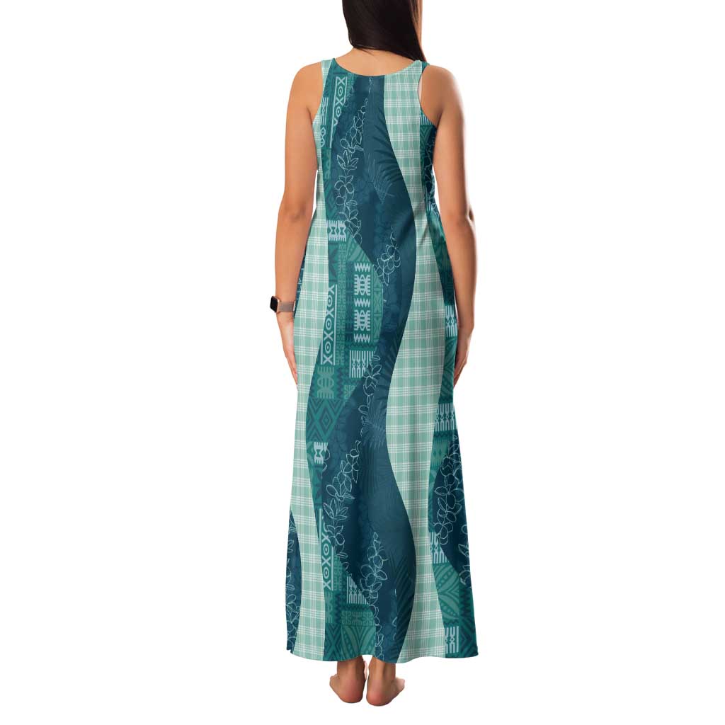 Polynesian Tribal Pattern Patchwork Picturesque Tank Maxi Dress Oceanic LT7 - Polynesian Pride