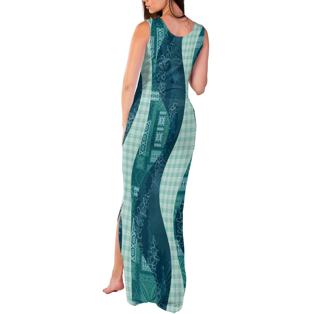 Polynesian Tribal Pattern Patchwork Picturesque Tank Maxi Dress Oceanic LT7 - Polynesian Pride