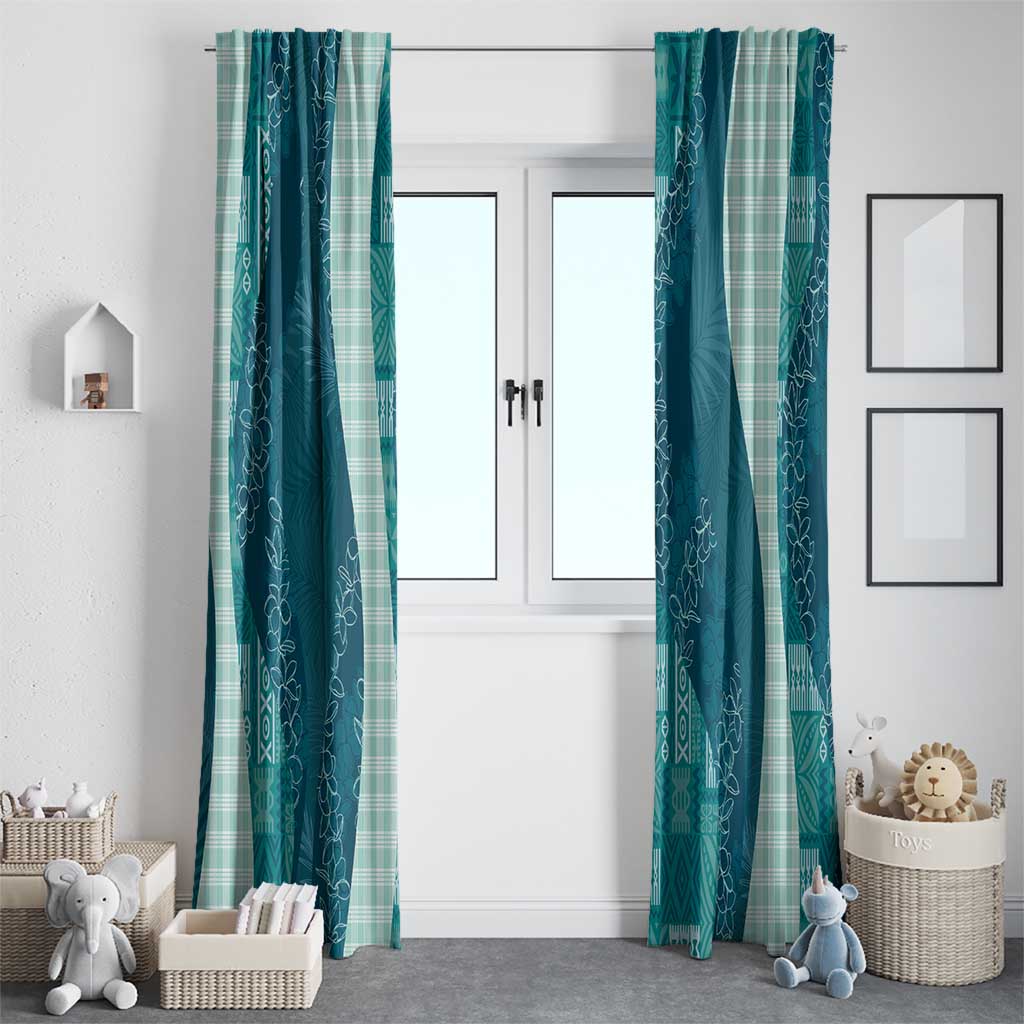 Polynesian Tribal Pattern Patchwork Picturesque Window Curtain Oceanic LT7 - Polynesian Pride